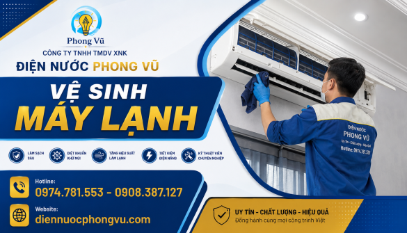 Vệ Sinh Máy Lạnh Xuân Lộc, Long Khánh, Cẩm Mỹ | Điện Nước Phong Vũ